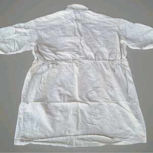J.Crew Cinched zip-up dress in drapey cotton preppy oversized Baggy Size Large